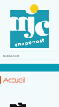 Mobile Screenshot of mjcchaponost.fr